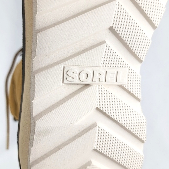 SOREL Women's Hi-Line Waterproof Lace Up Boots Geo Yellow Suede Lightweight Sz 8 - Picture 12 of 15